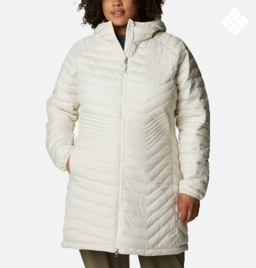 Women's Columbia Powder Lite Mid Jackets Cream | Plus Size CA-J58L0